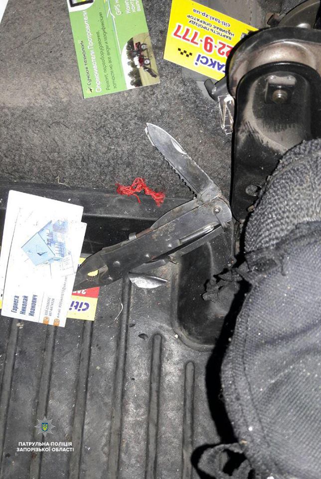 Разбойное нападение на водителя такси в Запорожье: появились подробности и ФОТО