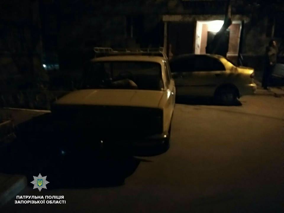 В Запорожье ночью полицейские задержали нарушителя на OPEL (ФОТО)