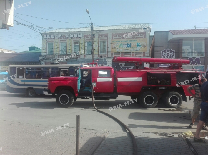 В Запорожской области сгорел рынок (ФОТО, ВИДЕО)