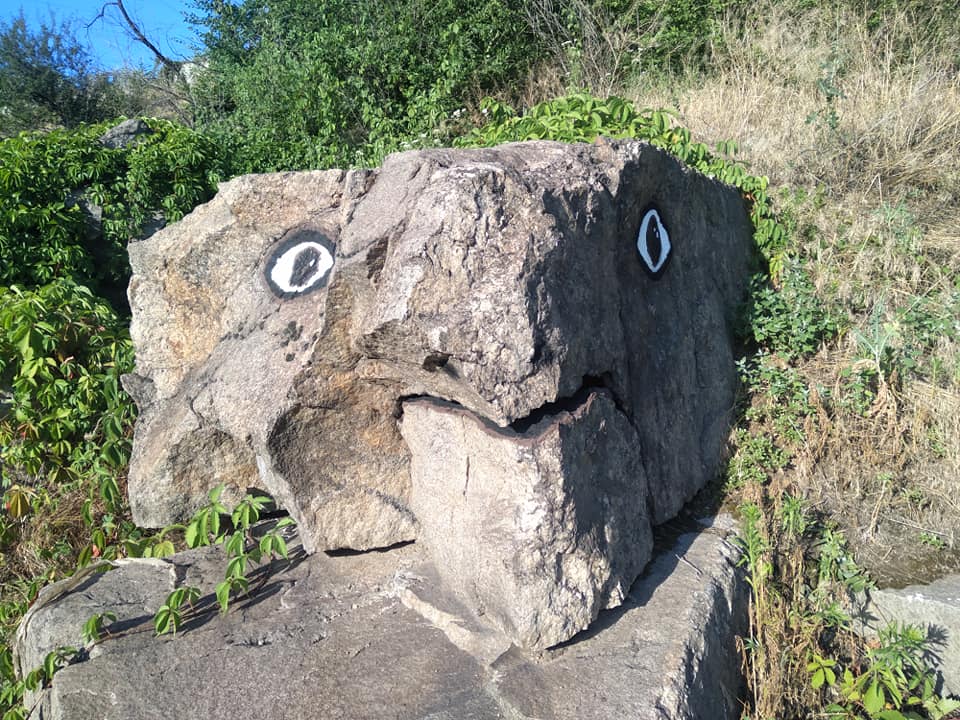 В запорожском урочище обнаружили огромную каменную черепаху (ФОТО)