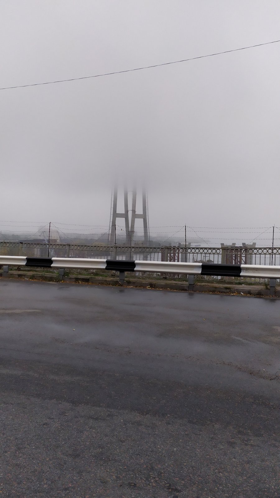 Туман в Запорожье "стёр" и без того недостроенные мосты (ФОТО)
