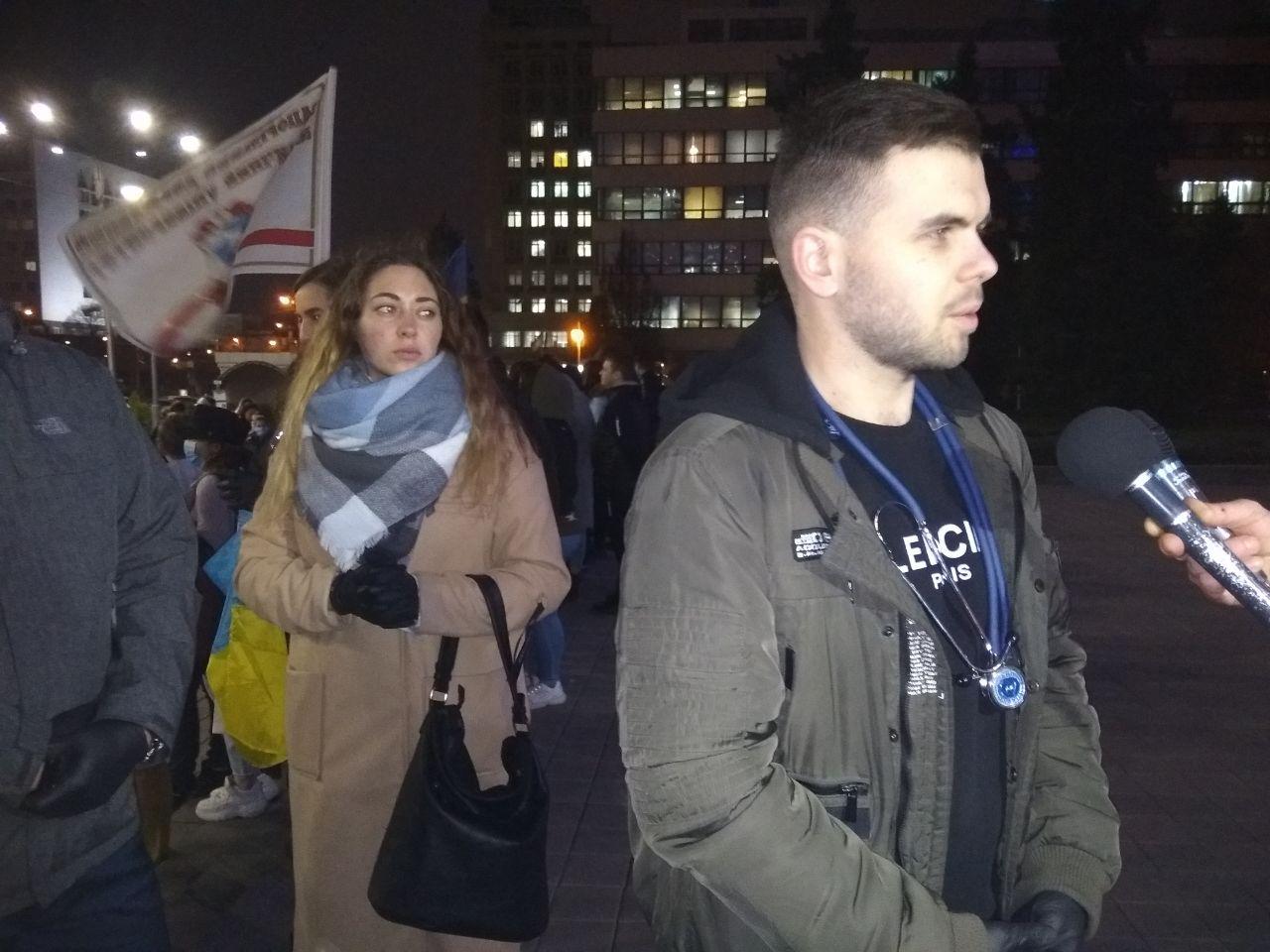 Запорожские студенты-медики собрались на масштабную акцию протеста (ФОТО)