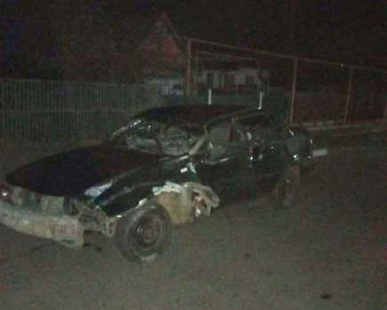 В Запорожской области пьяный водитель устроил ралли в кювете (ФОТО)