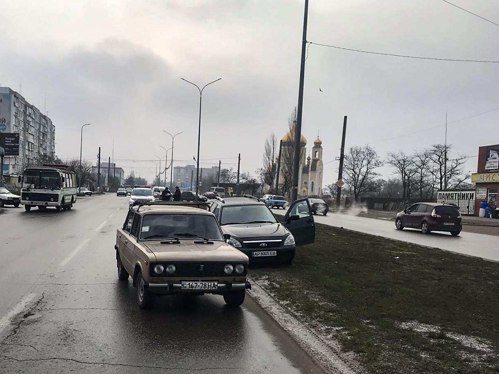 В Запорожской области два ВАЗа не поделили одну дорогу (ФОТО)