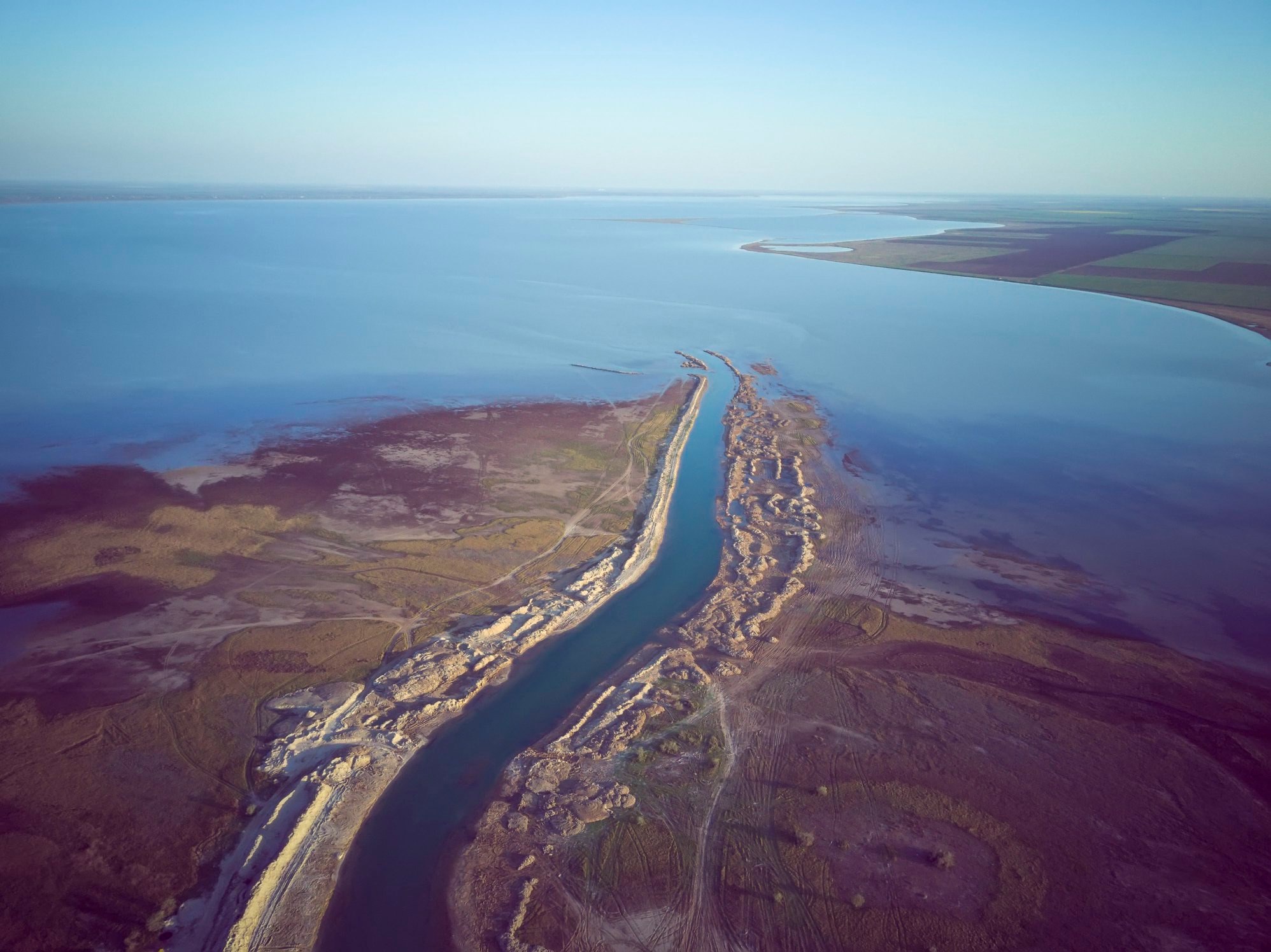 Азовское море с высоты птичьего полета