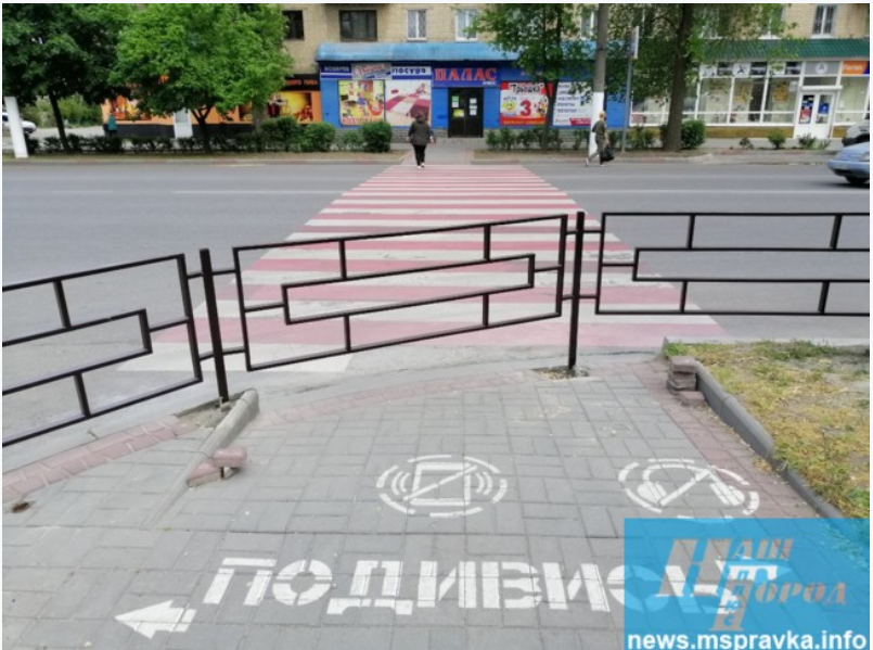 Чудо строительной мысли: в Запорожской области зебра "упёрлась" в забор (ФОТО)
