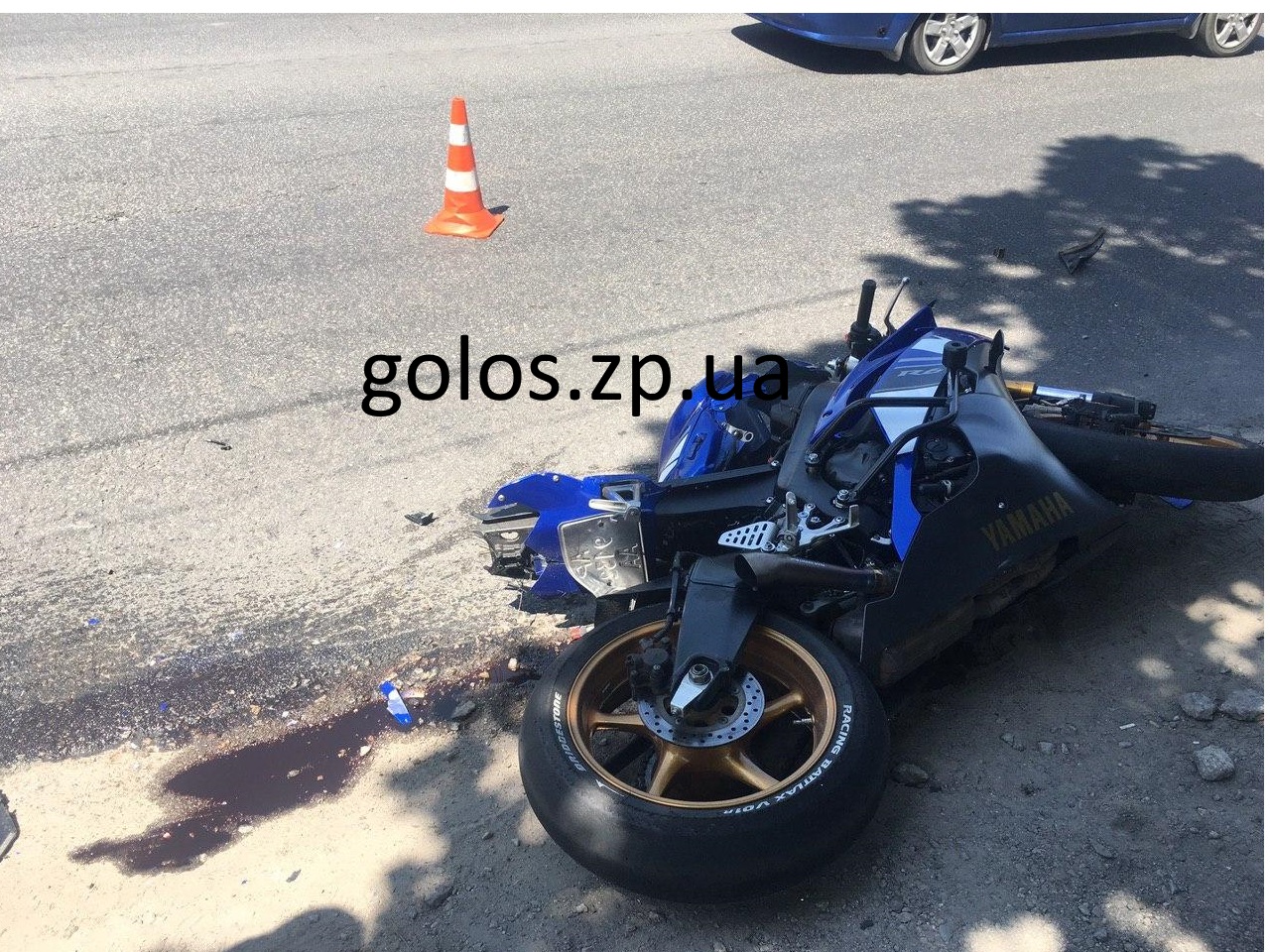Как всё произошло: появились новые подробности аварии с мотоциклистом в Запорожье (ФОТО)