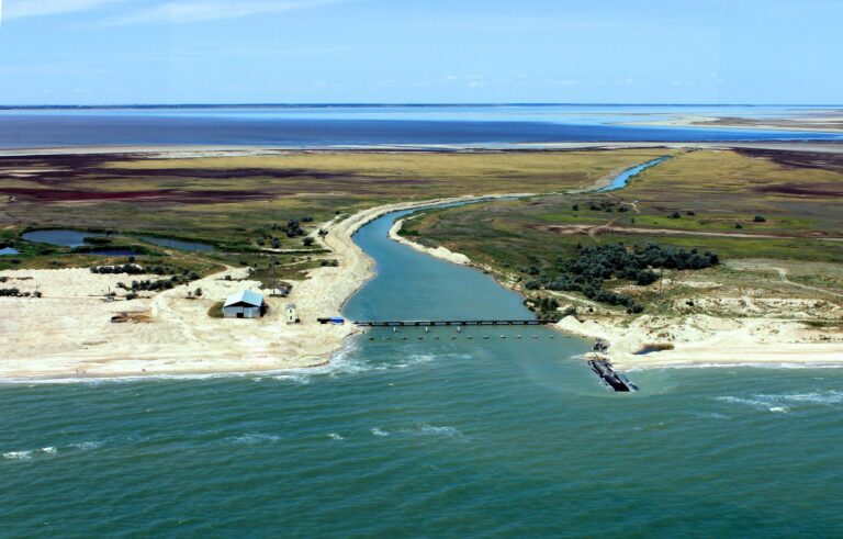 С берега Молочного лимана собрались вывезти десятки тонн песка