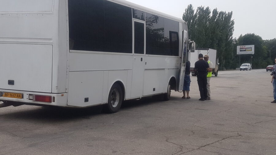 В Запорожской области провели массовую проверку междугородних автобусов (ФОТО)
