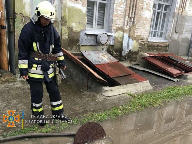 В Запорожской области из-за дождя затопило дома: результат непогоды показали спасатели (ФОТО)