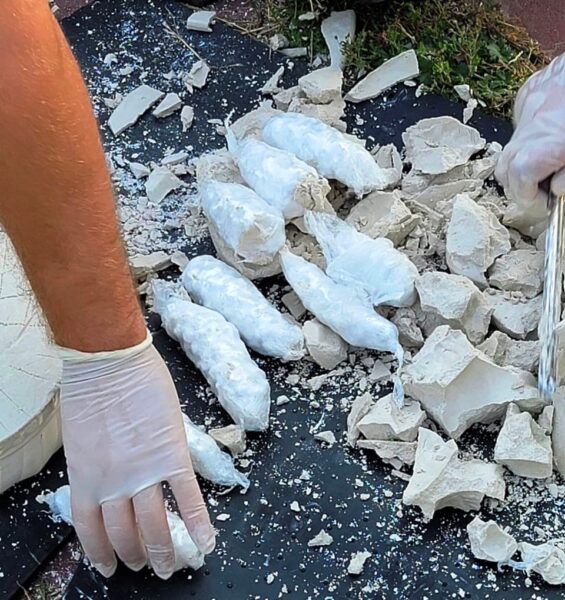Наркотики в гипсовых скульптурах: в Запорожье присекли контрабанду метадона (ФОТО)