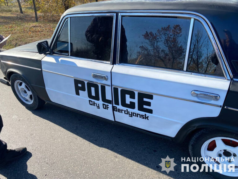 Переиграл в GTA: житель Бердянска затюнинговал авто под «полицию» и получил штраф (ФОТО)