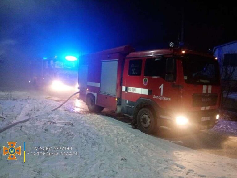 В Запорожье спасатели ликвидировали масштабный пожар (ФОТО)